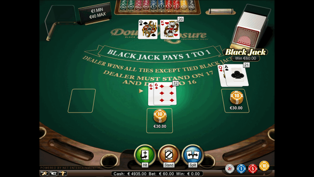 Игровой интерфейс Double Xposure Blackjack Pro Series 10