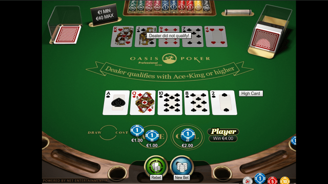 Характеристики слота Oasis Poker Professional Series 3