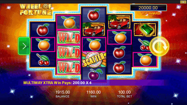 Бонусная игра Wheel Of Fortune: Triple Extreme Spin 3