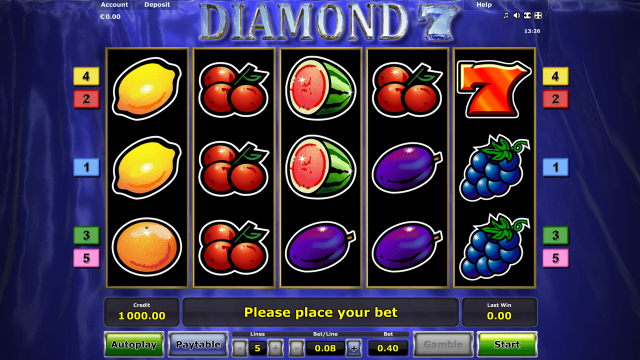 Игровой интерфейс Diamond 7 7