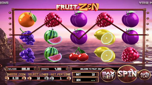 Игровой интерфейс Fruit Zen 2