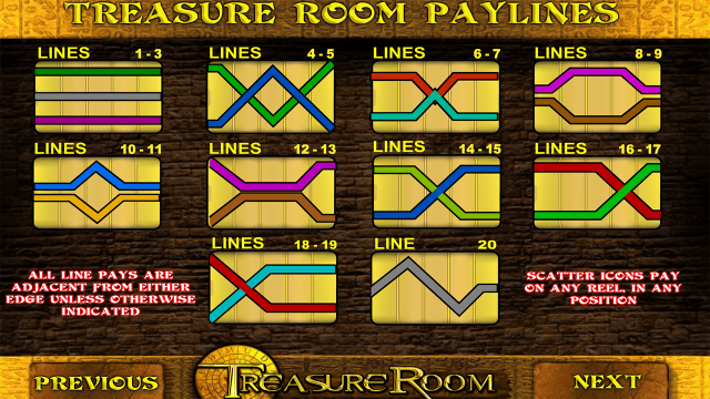 Игровой интерфейс Treasure Room 5