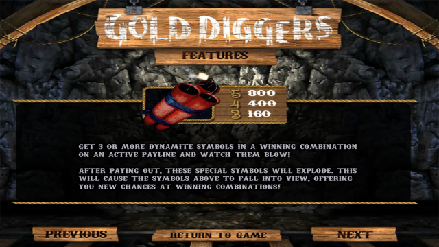 Характеристики слота Gold Diggers 3