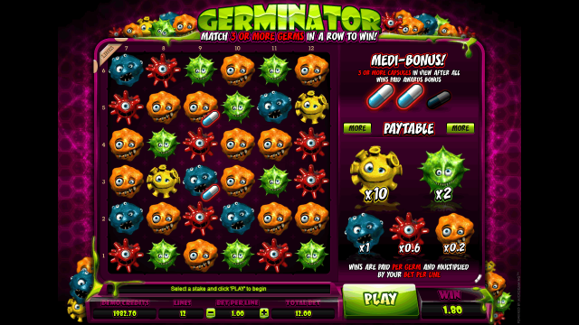 Игровой интерфейс Germinator 7