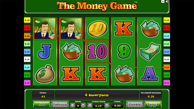 Характеристики слота The Money Game 7